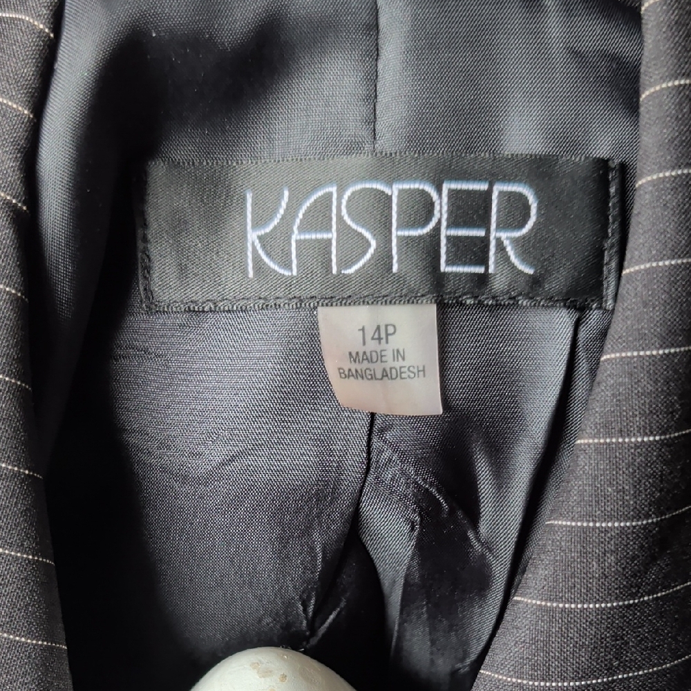 Kasper Black Pinstripe Blazer - Picture 5 of 5